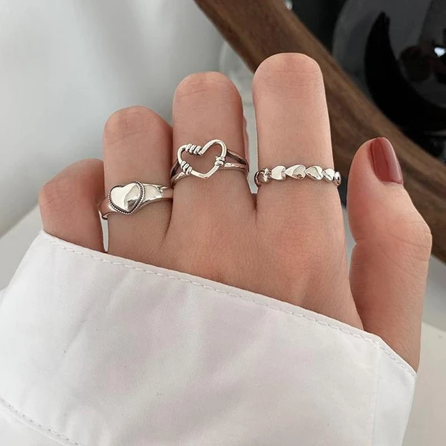 Colorfast Stainless Titanium Steel Heart Shaped Matching Rings For Couples  With Silver Cutting For Couples Perfect For Weddings And Engagements From  Vivian5168, $9.65 | DHgate.Com