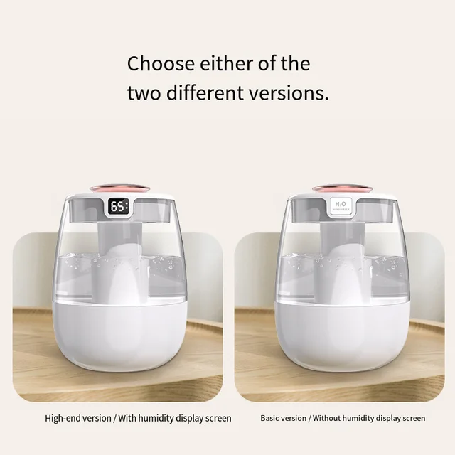 Air Humidifier Aroma Humidifier Double Spray Port Essential Oil Diffuser USB Water Humidifier with Light for Home Office 5