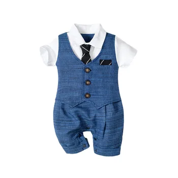 Baby Boy Gentleman Romper 1