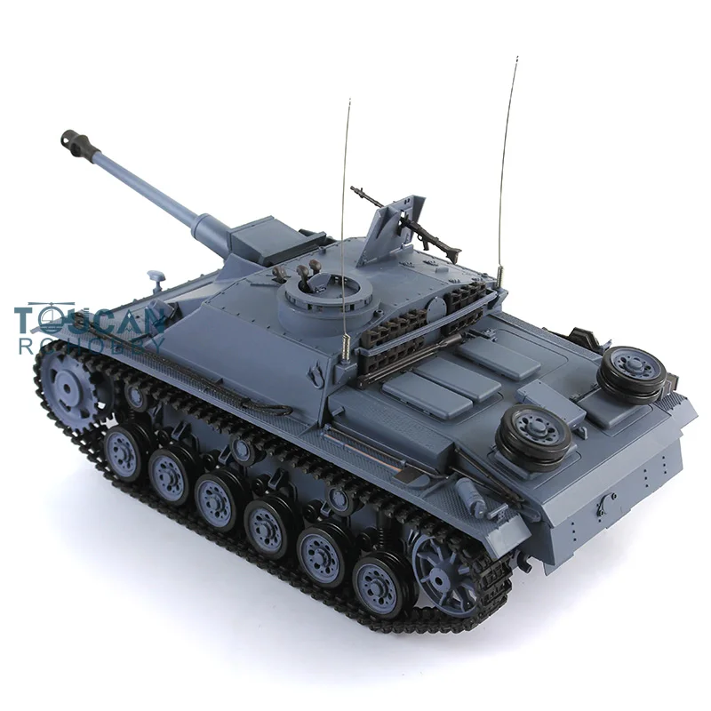 1/16 Scale 2.4G Heng Long 7.0 Plastic German Stug III RTR RC Tank Model 3868 TH17419-SMT4 3