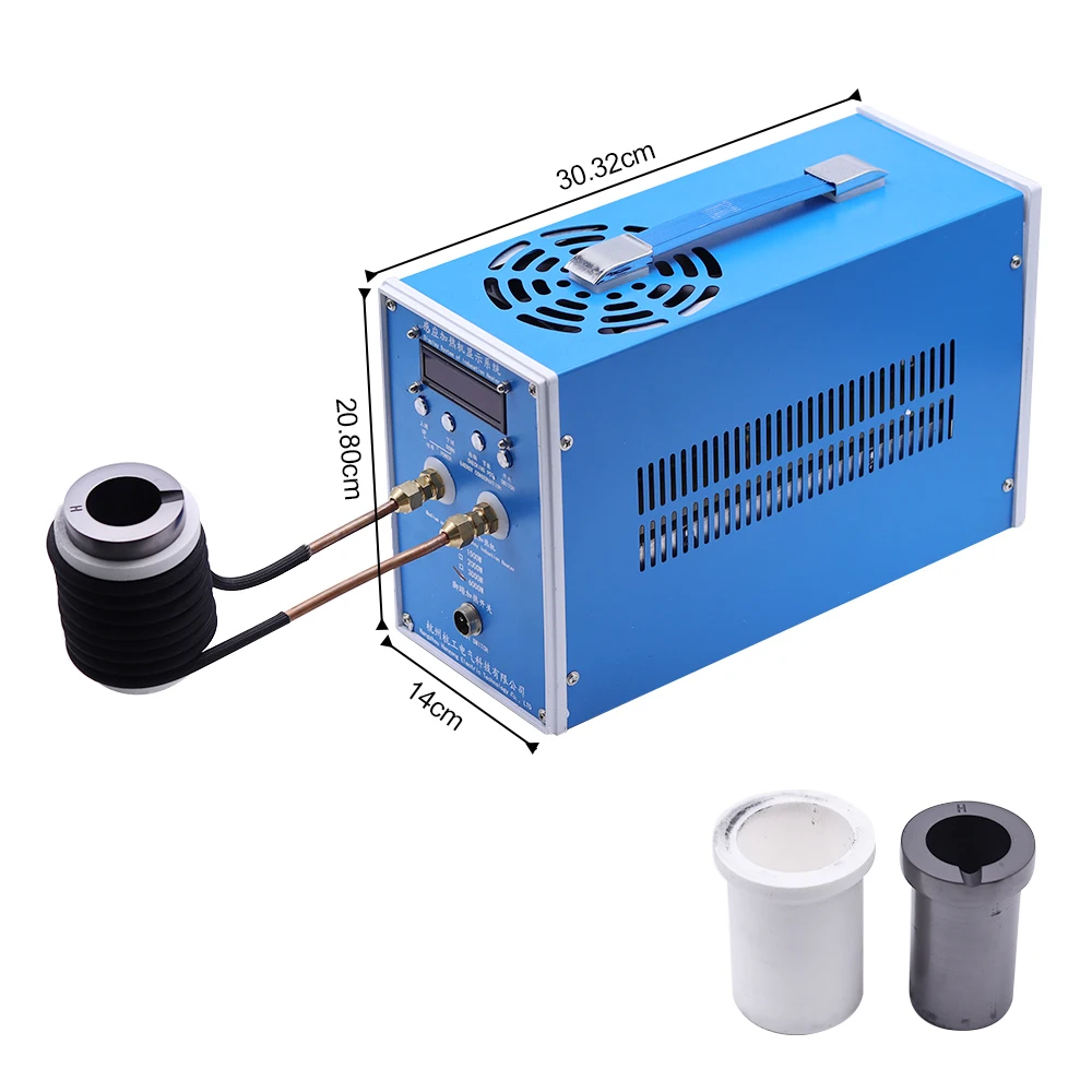 12KW Induction Heater Induction Heating Machine Metal Smelting Furnace High Fre