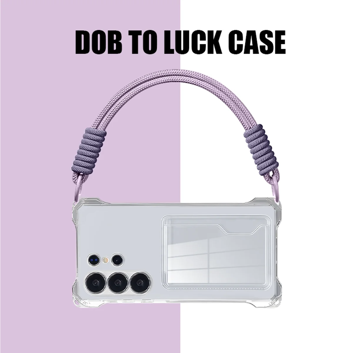 Versatile Crossbody Lanyard with ID/Card Slot and Shock-Resistant Clear Case