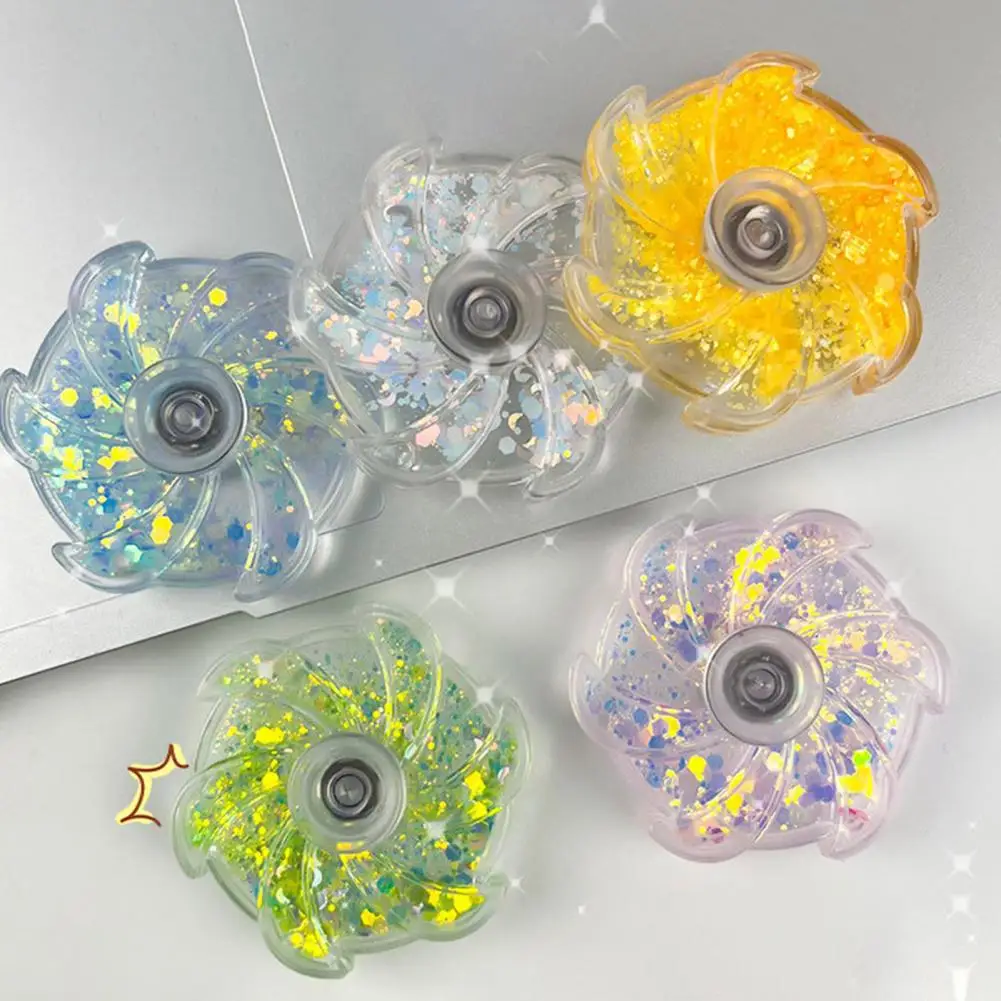 Anti-stress Spinner Toy Fidget Spinner Toy Glitter Quicksand Flower Fidget for Stress Relief Finger for Kids fidget toy sensory fidget toy anti stress toy