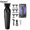 Kemei 2299 Barber Cordless Hair Trimmer 0mm Zero Gapped Carving Clipper Detailer Professional Electric Finish Cutting Machine 1
