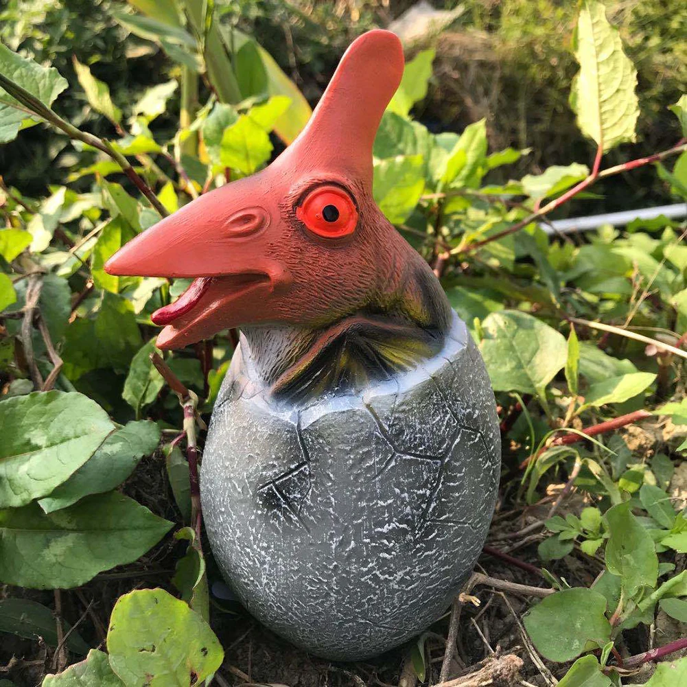 Lovely T-rex Triceratops Dinosaur Egg PVC Model BB Device Development Kids Toy 3