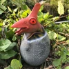 Lovely T-rex Triceratops Dinosaur Egg PVC Model BB Device Development Kids Toy 3