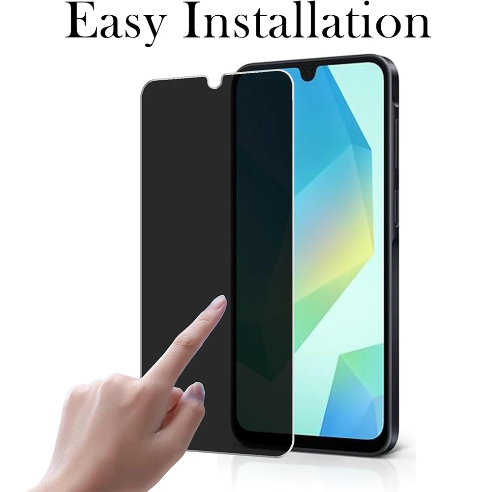 Pellicola proteggi schermo in vetro privacy da 3 pezzi per Samsung Galaxy A16 4G 5G - immagine 3
