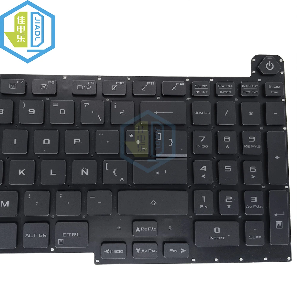 Teclado Rgb Retroiluminado Colorido para Asus Rog Strix G17 G713 G733 G713qm G713qe G733cw G733qr la Fit Espanhol 0knr06916la00 - Imagem 6