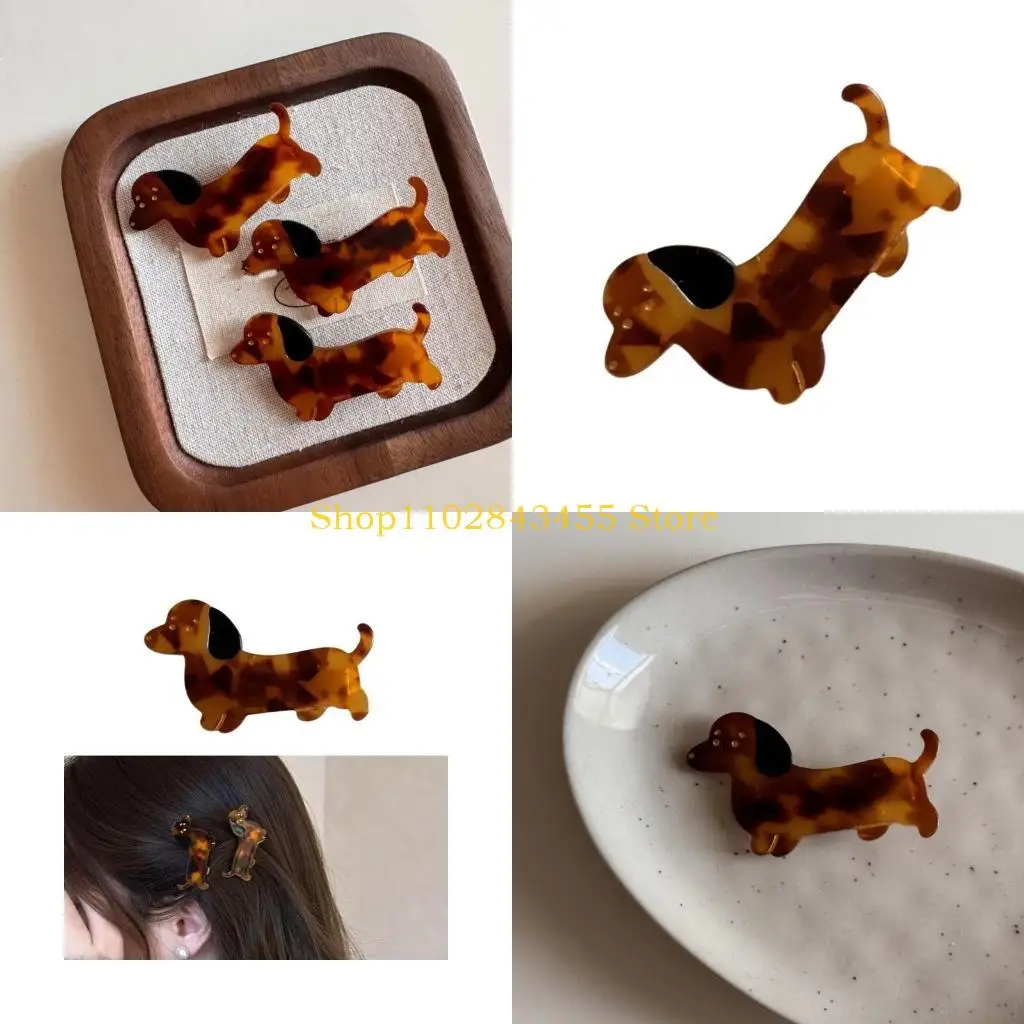 49mc Girls Cartoon Dackel adorchierbar schönes Haarclip Dackel Haarnad für Kind