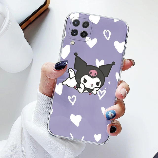 For Samsung Galaxy A22 4G A 22 A22S 5G Silicone Phone Case Cute Funny  Sanrio Kuromi Melody Cartoon Coque Capa Soft Funda Bags