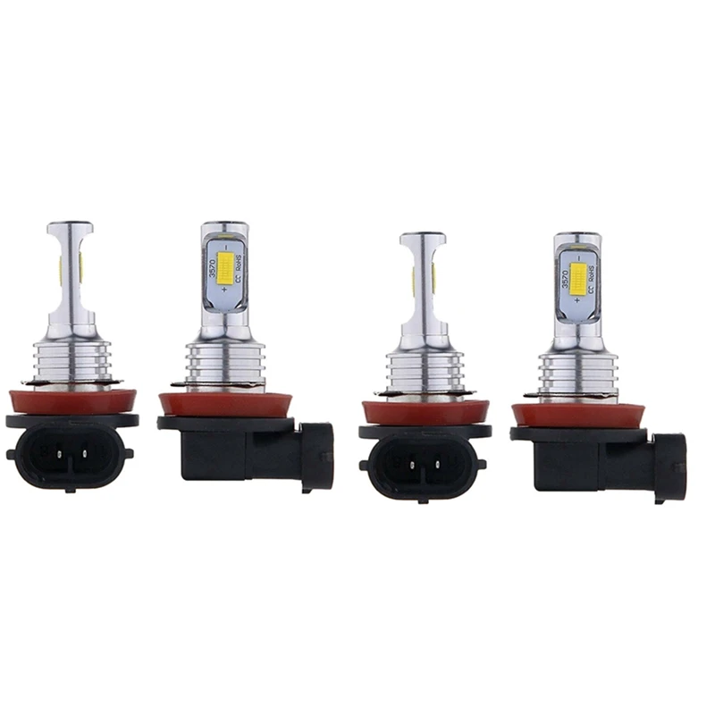 

2X H11 H8 H16 80W 4000LM 3000K Yellow Tech LED Fog Lights Conversion Bulbs Kit