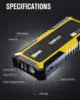 GOOLOO GP4000 Jump Starter 4000A Peak Car Starter (All Gas,up to 10.0L Diesel Engine) SuperSafe 12V Lithium Jump Box 6
