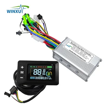 24V 36V 48V 250W 350W E-bike Motore Brushless Controller Universale G51 Display LCD a Colori Set per la Riparazione Bici Scooter Elettrico