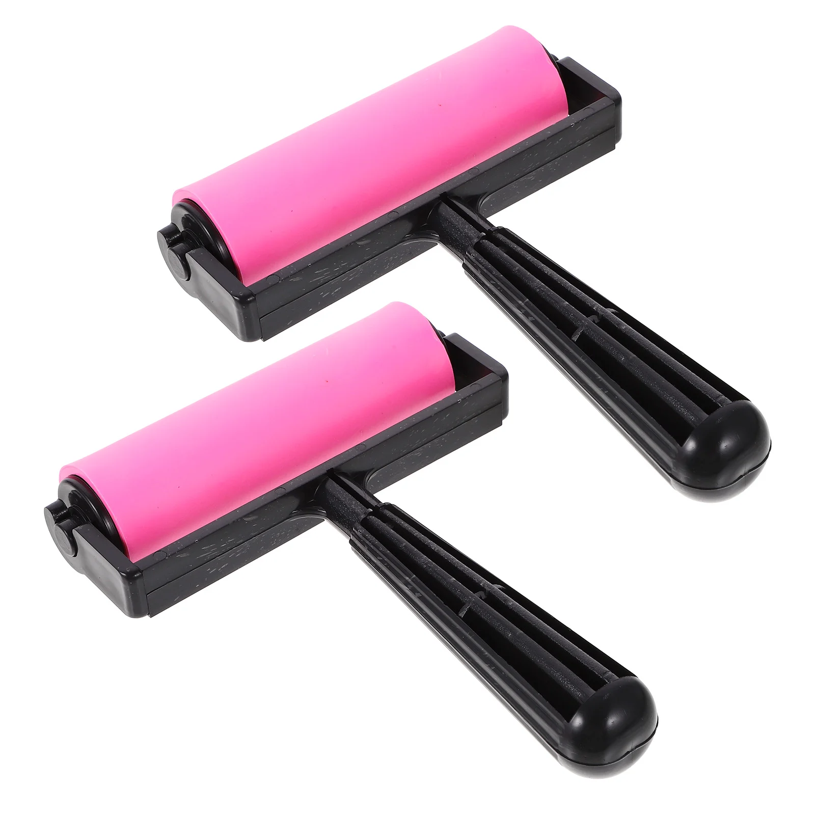 

2 Pcs Children's Ink Roller Glue Application Roller Diamond Pressing Tools Brayer for Crafting Soft Rubber Stamping Plastic