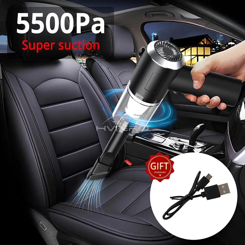 Wireless 25W 5500PA Combined Vacuum Cleaner USB Charging Car Home Desktop Keyboard Mini Portable Automatic Cleaning