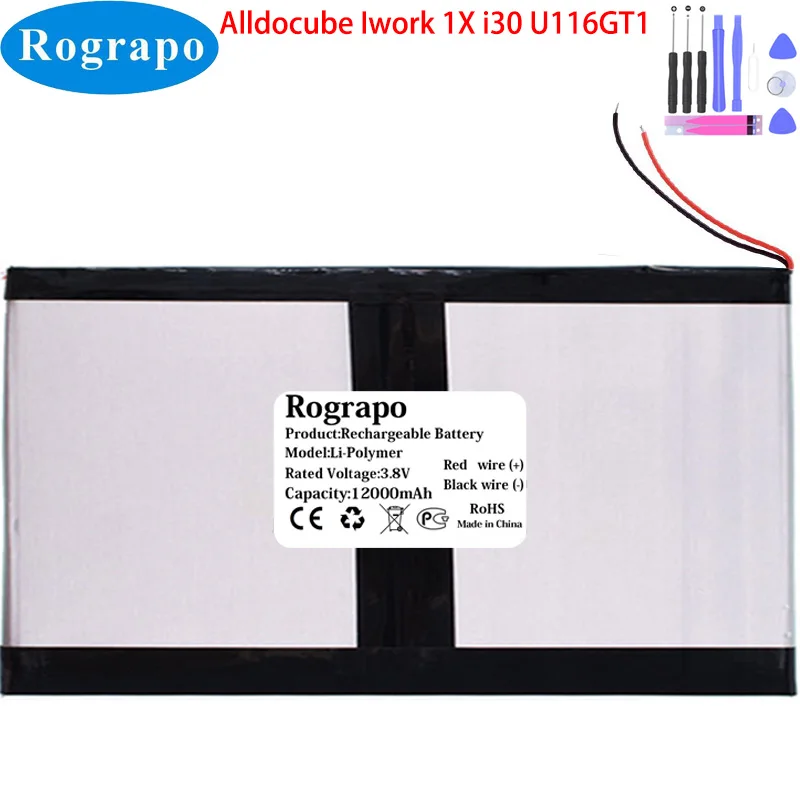 Bateria para a Tabuleta do Cubo de Alldocube pc Iwork 1x I30 Iwork1x U116gt1 3.8v 12000mah 28198116 Novo
