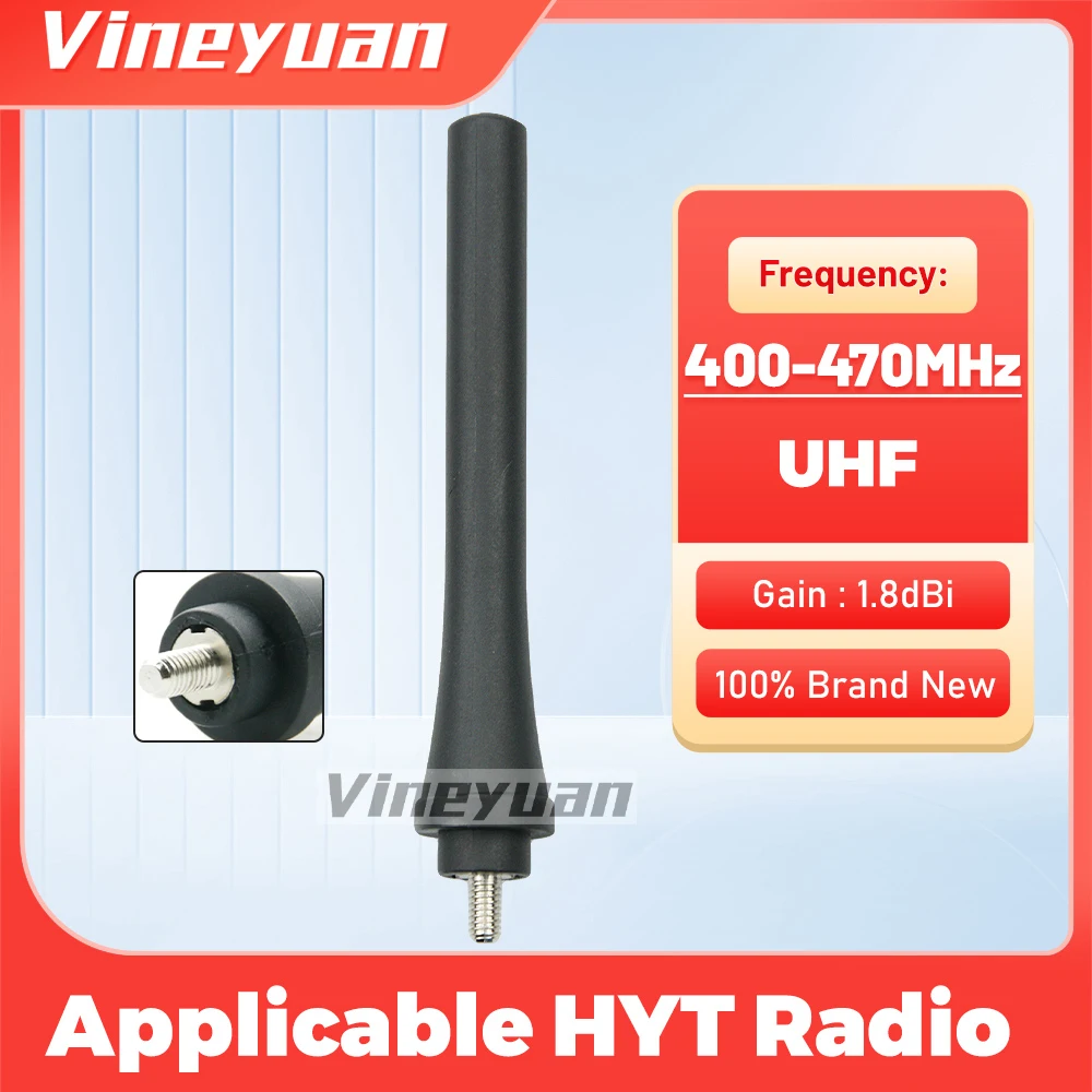 

8.5cm/3.34inch UHF 400-470Mhz Rubber Walkie Talkie Antenna for Hytera HYT TC-310 TC-320 TC310 TC320 Two-Way Radio Antenna