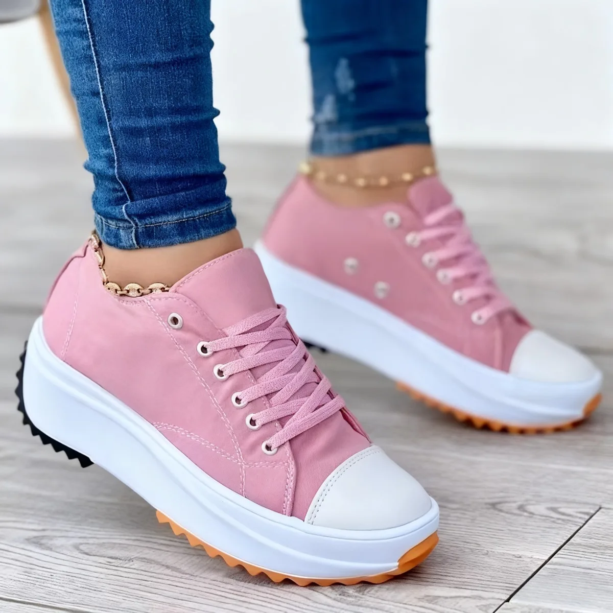 2026 Women's New Casual Single Shoes for Women 2026 four season Round Head Canvas Solid Color Low Top Large Size Women's Shoes