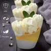 50 Pcs Dessert Cups with 50 Spoons Clear 3.38oz/100ml Mini Reusable Dessert Pots Clear Plastic Parfait Appetizer Cup Mousse 5