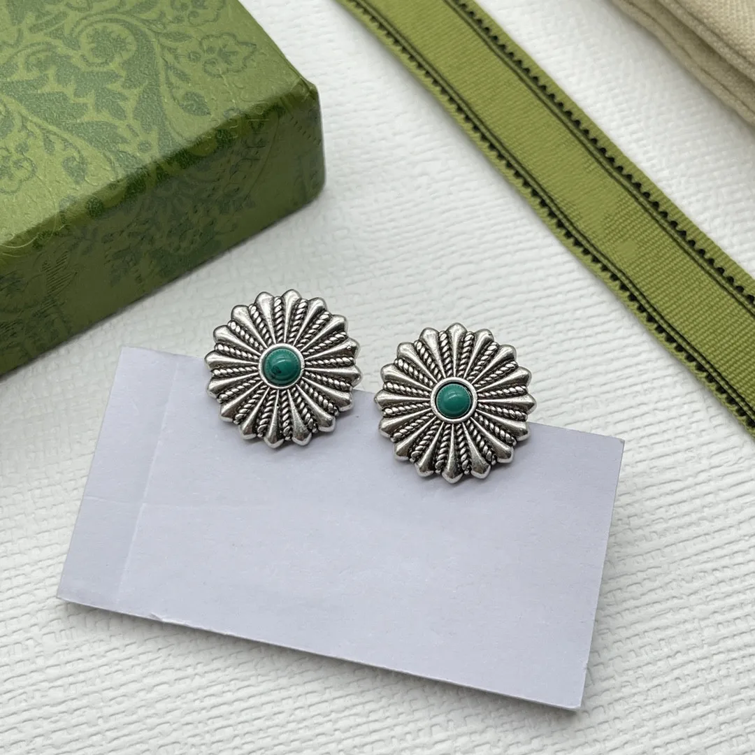 

European and American popular artificial gem earrings