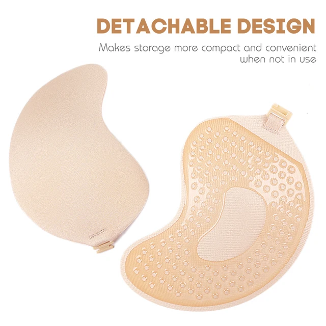 Reusable Women Push Up Bras Adhesive Pasty Strapless Bras Nipple Cover  Sticker Wedding Dress Lingerie Silicone Bra Padding L230523