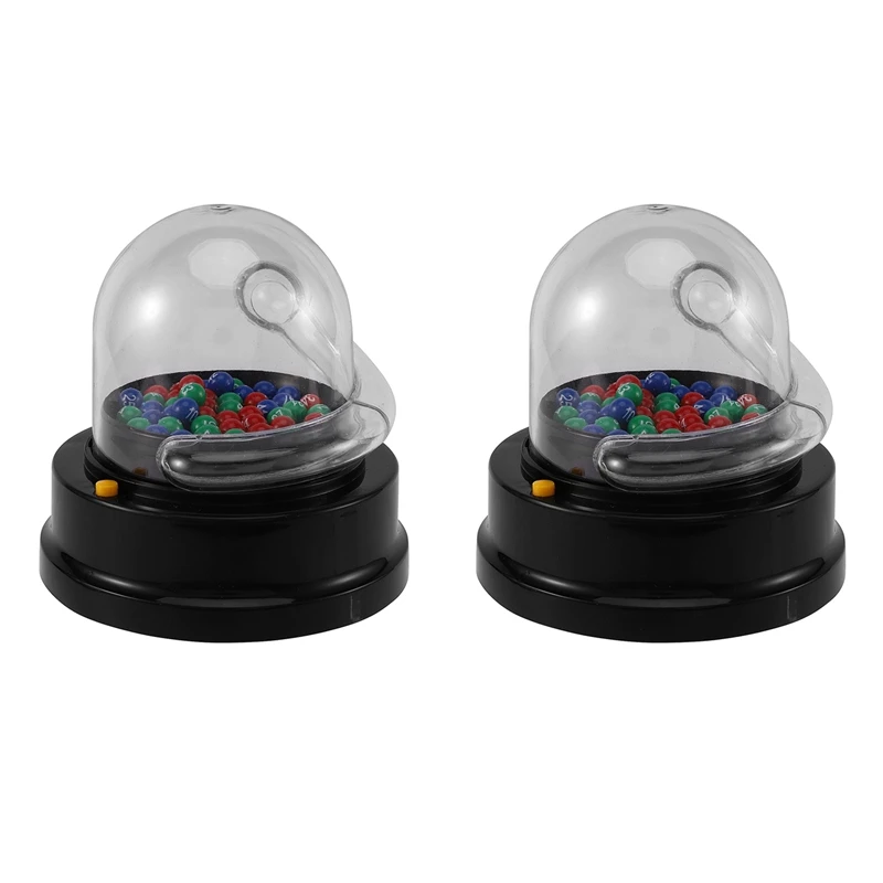 2X Electric Lucky Lottery Toy Number Picking Machine Mini Lottery Games Shake Lucky Ball Board Game Party Games