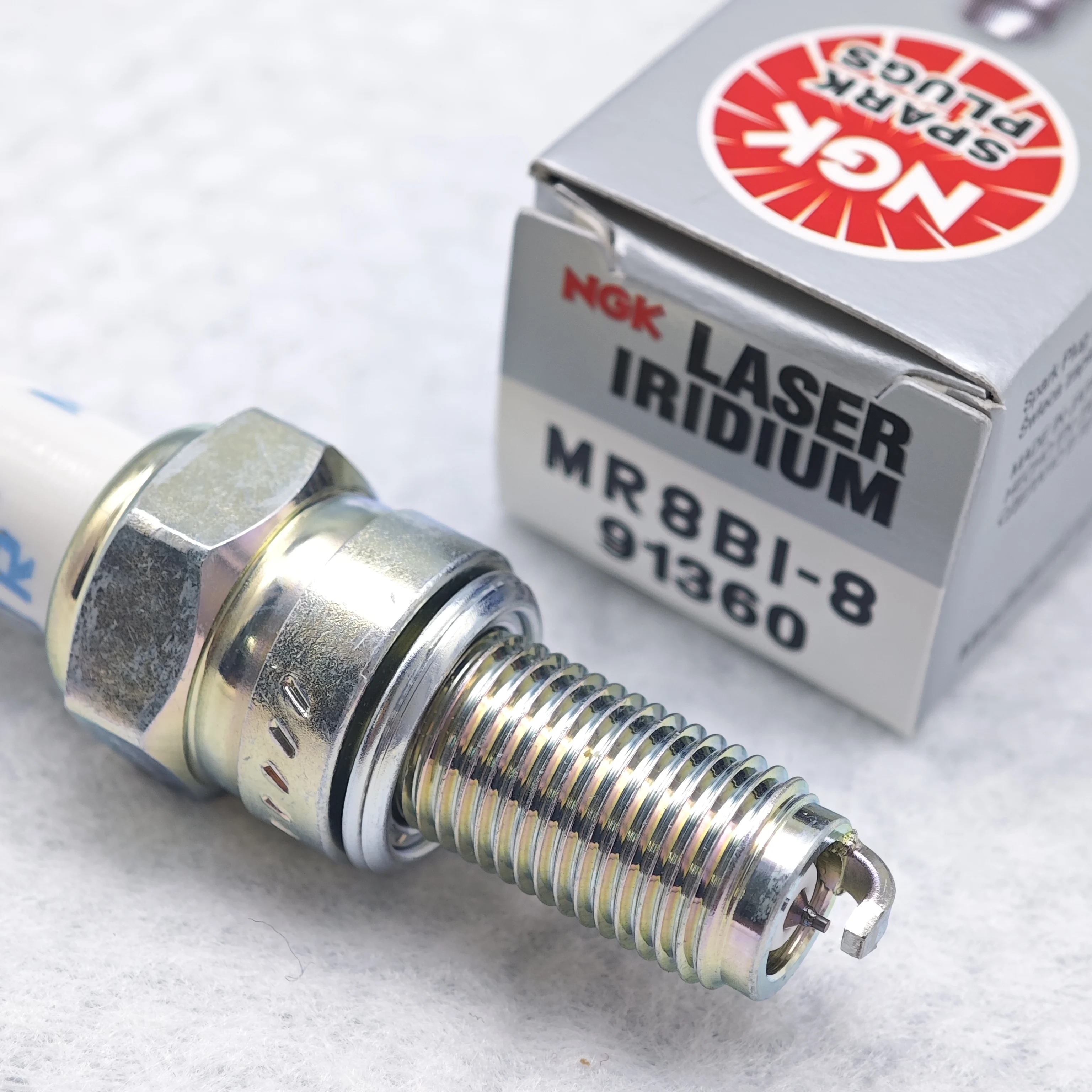 1pcs Original NGK Laser Iridium Spark Plug MR8BI-8 91360 MR7BI-8