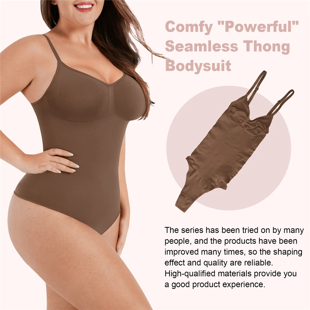 Seamless Thong Bodysuit Shapewear - Max Shapewear