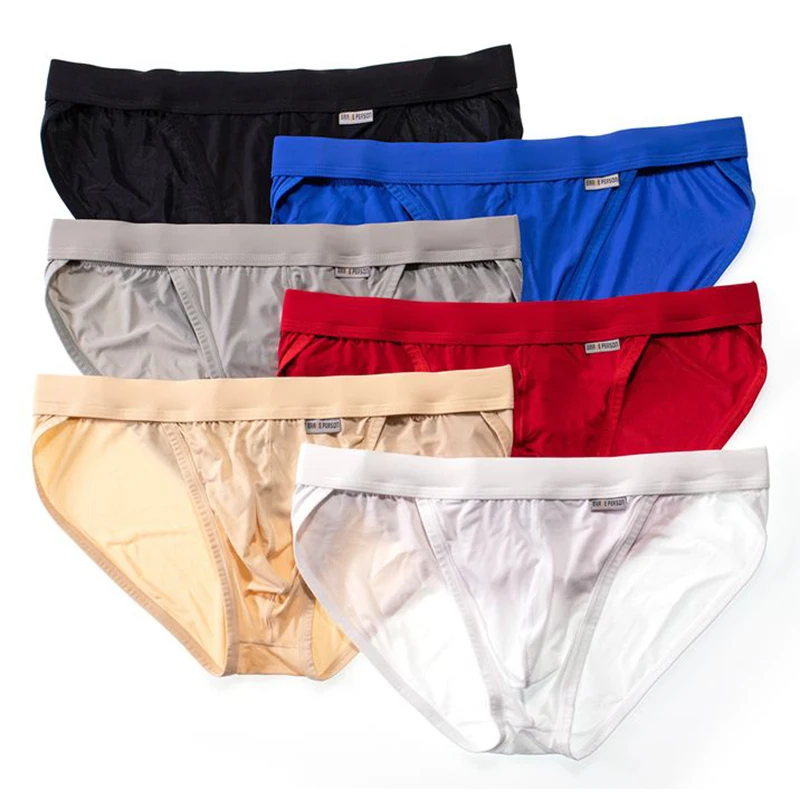Men's Underwear Low-waist Briefs Breathable Elastic Comfortable Underpants - 4