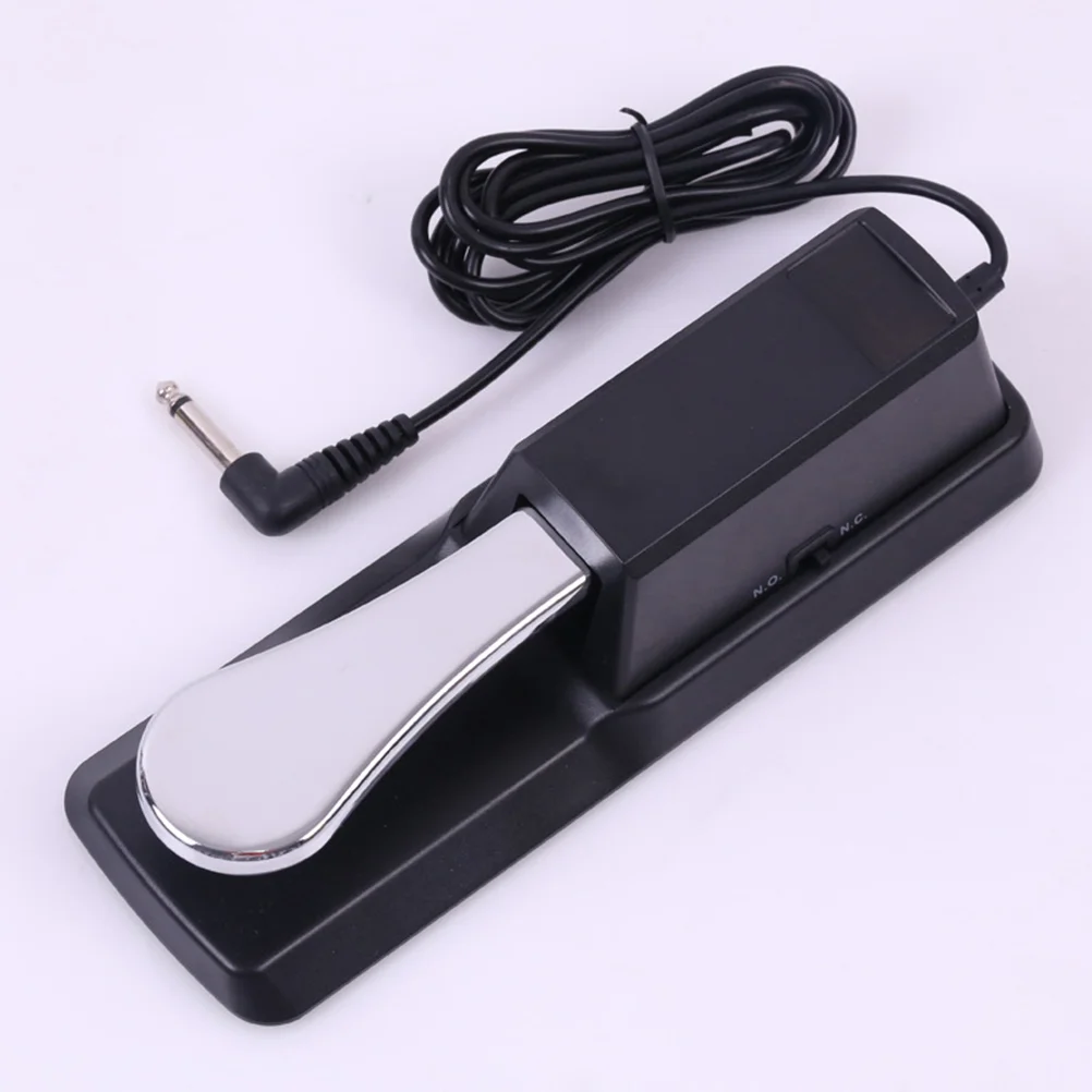 Keyboards Sustain Foot Pedal Wide Pedal Design with 1.8m Cable for Piano 3.5mm Jack Digital Piano Controller Switch 