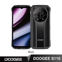 Telefono DOOGEE S110,FHD de 6,58 pulgadas, Helio G99, carga rápida de 66W, batería de 10800mAh - Negro