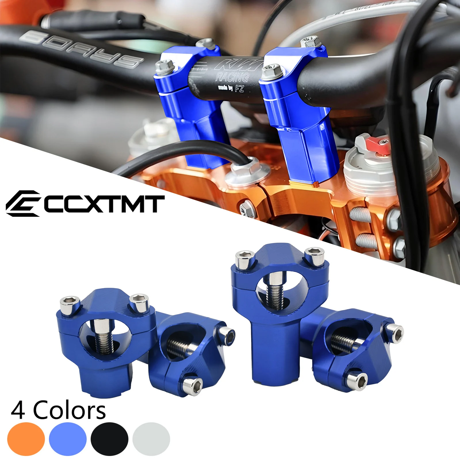 Motorcycle CNC Handlebar Riser Bar Clamp Mount For KTM SX SXF XC XCF XCW EXC EXCF 125-530 SMC Adventure
