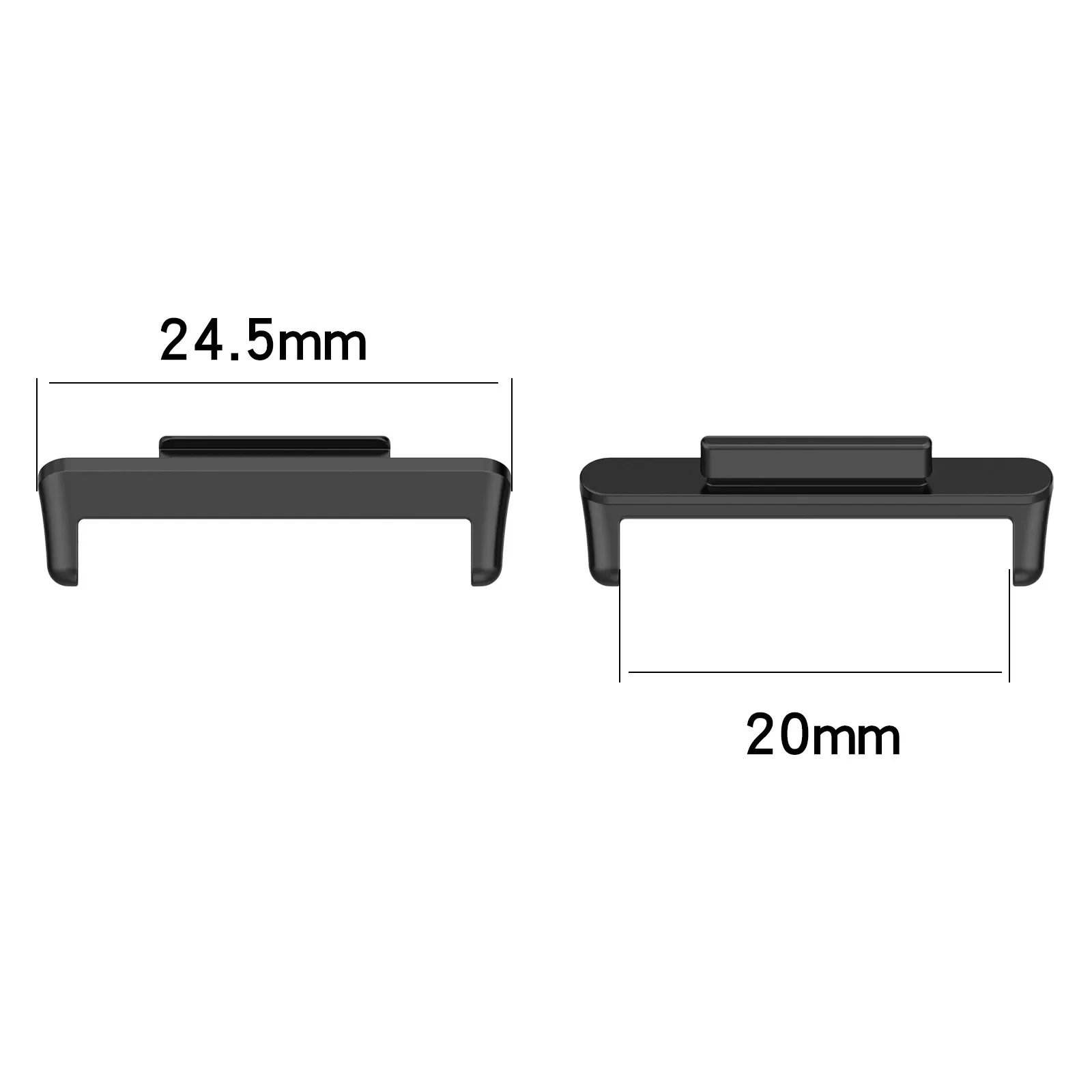 Watch Strap Connector Adapter – Replacement Metal Connectors for Smartwatch Bracelet Accessories (2-Pack)