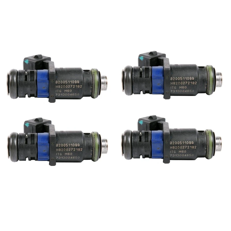 Iniettore Di Carburante 4 Pezzi 8200511099 Per Renault Megane 225 Laguna Espace