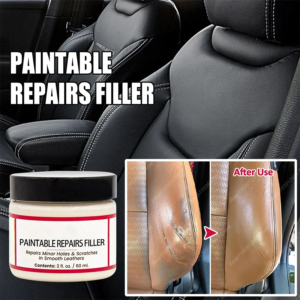 Car Scratch Remover Leather Repair Cream Automotive Leather Sofa Seat Refurbishment Interior Maintenance