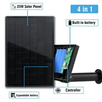 Panneau solaire 25W avec contrôleur de Charge MPPT, sortie 5V 12V 18650, lampe LED étanche alimentée par batterie pour routeur WiFi 3G CPE 4G 3