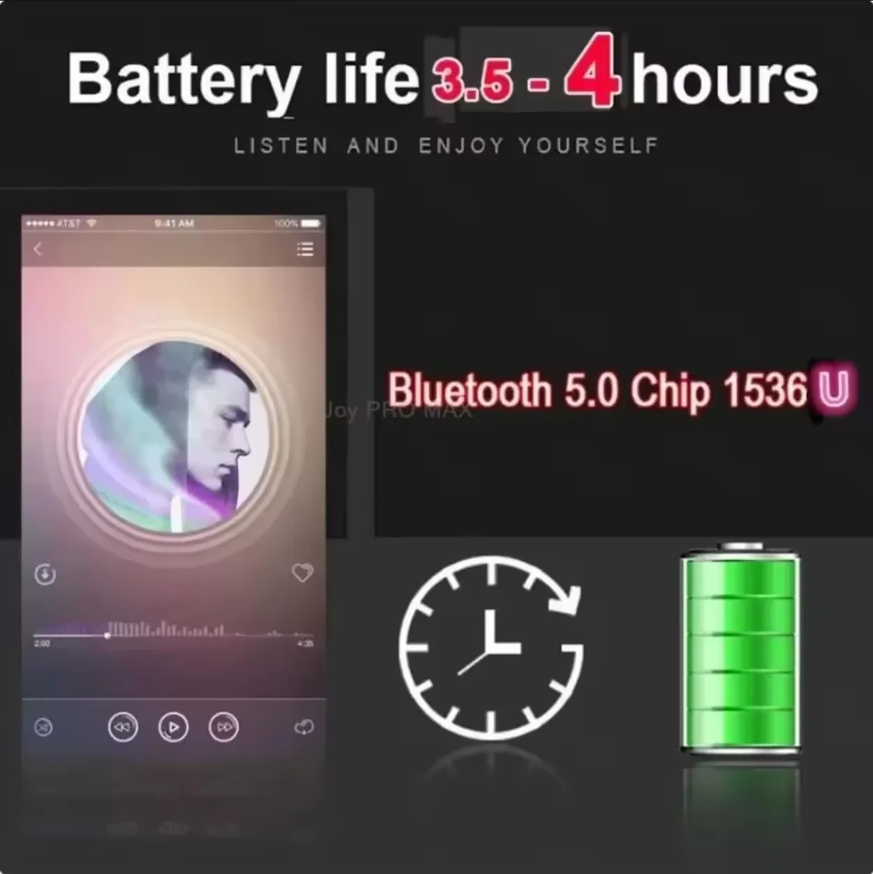 2025 New Bluetooth Wireless Earphones iOS18 ANC Pro2 with Active Noise Buffer USB Type-C TW Sports Stereo Earphones 6