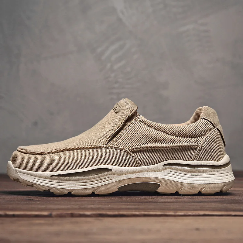 Men's Casual Shoes Canvas Minimalist Shoes for Men Breathable Lightweight Summer Loafers Men Outdoor Walking Sneakers Tooling 5
