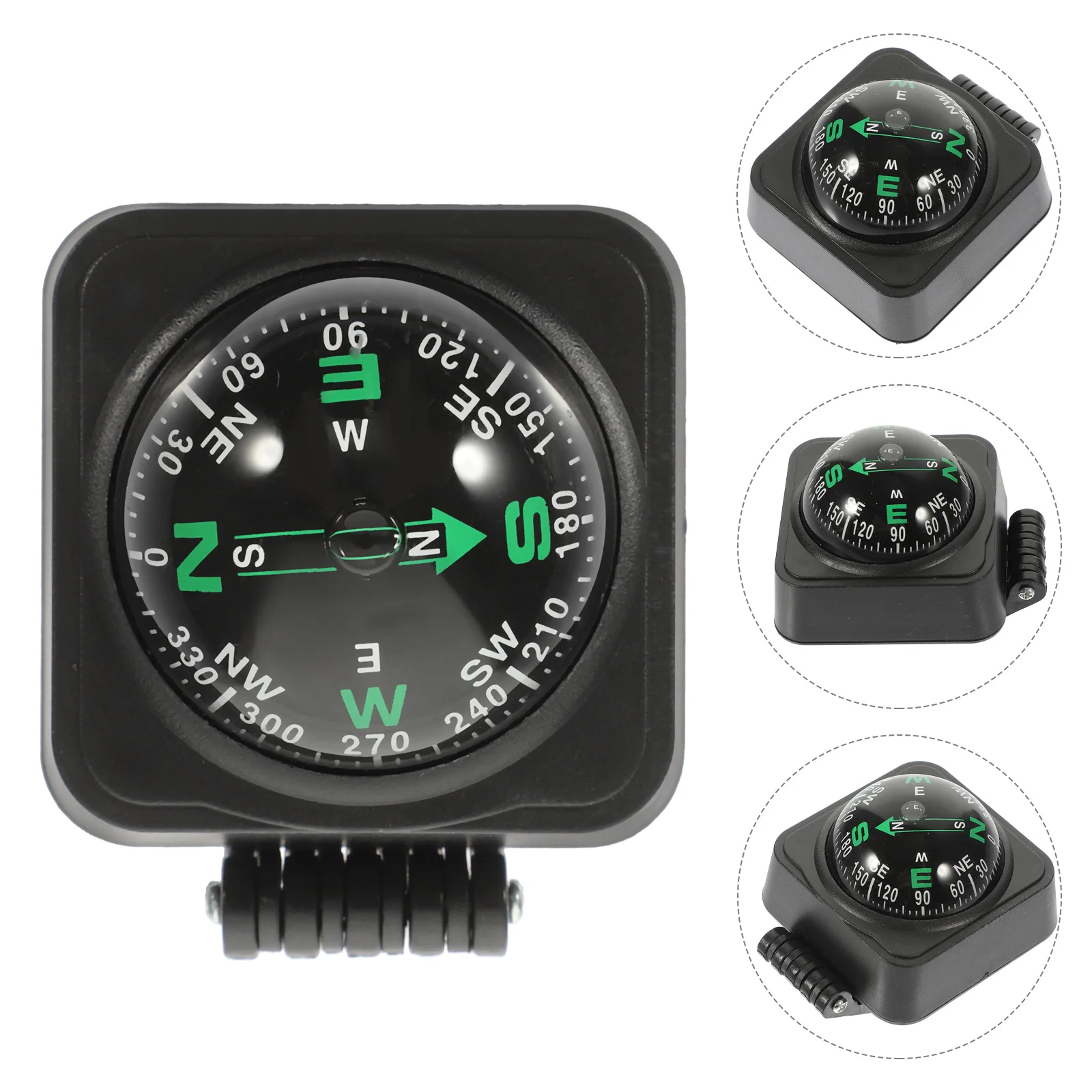 1pc Car Compass Dash Mini Dashboard Outdoor Marine Automotive Abs Work ...