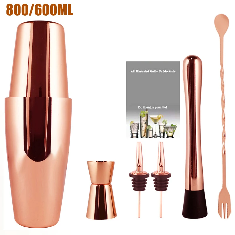 Cocktail Shaker 5-7 Piece Set For Professional Bartenders And Family Bar Tools