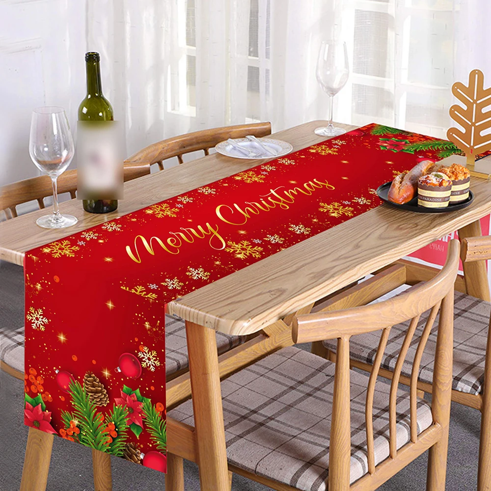 

Скатерть с рождественскими мотивами, скатерти из полиэстера прямоугольной формы в виде снежинок на новый год, скатерть для обеденного стола, домашние украшения