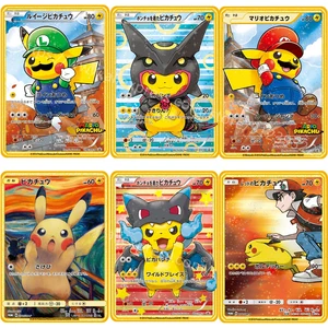 Cartas de Metal de Pokemon para niños, cartas de Anime, Charizard, Pikachu, versión japonesa, colección de juegos, regalo de Navidad