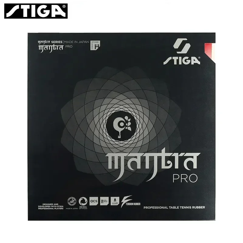 STIGA-MANTRA PRO Table Tennis Rubber Semi-Hollow Ping Pong Rubber AstrBalancing Pro M H XH Series Pimples-in Offensive