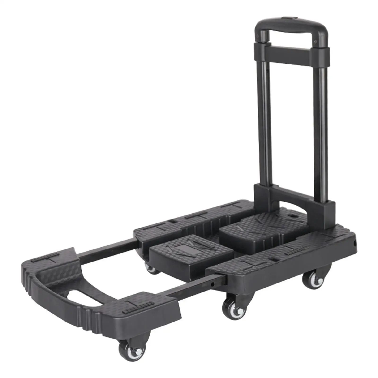 Folding Hand Truck Stable with 2 Ropes Portable for Outdoor Moving Luggage