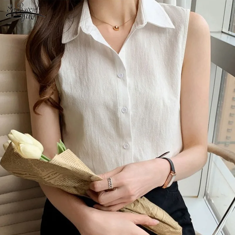 

Новинка лета 2022, жилет, рубашка, женская шифоновая рубашка без рукавов, кардиган, модная однотонная женская блуза, одежда 20194