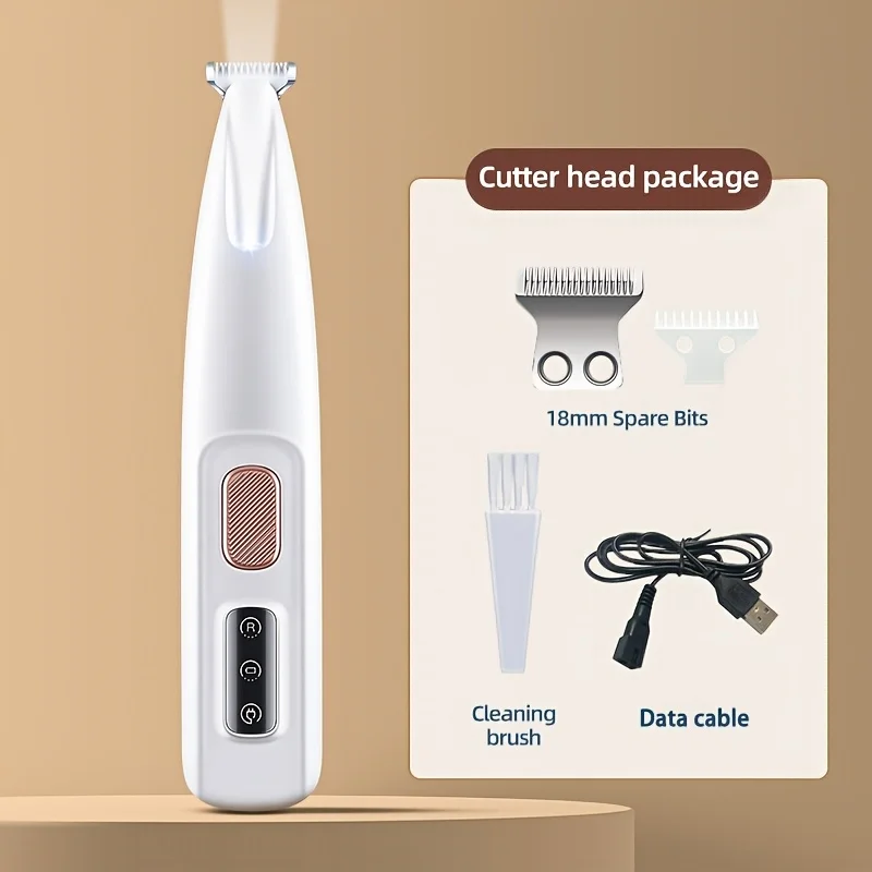 Pet Grooming Scissors Suitable Dogs and Cats 18 Millimeter Wide Blade BeltLEDThe lamp'sUSBRechargeable Ergonomic Design B
