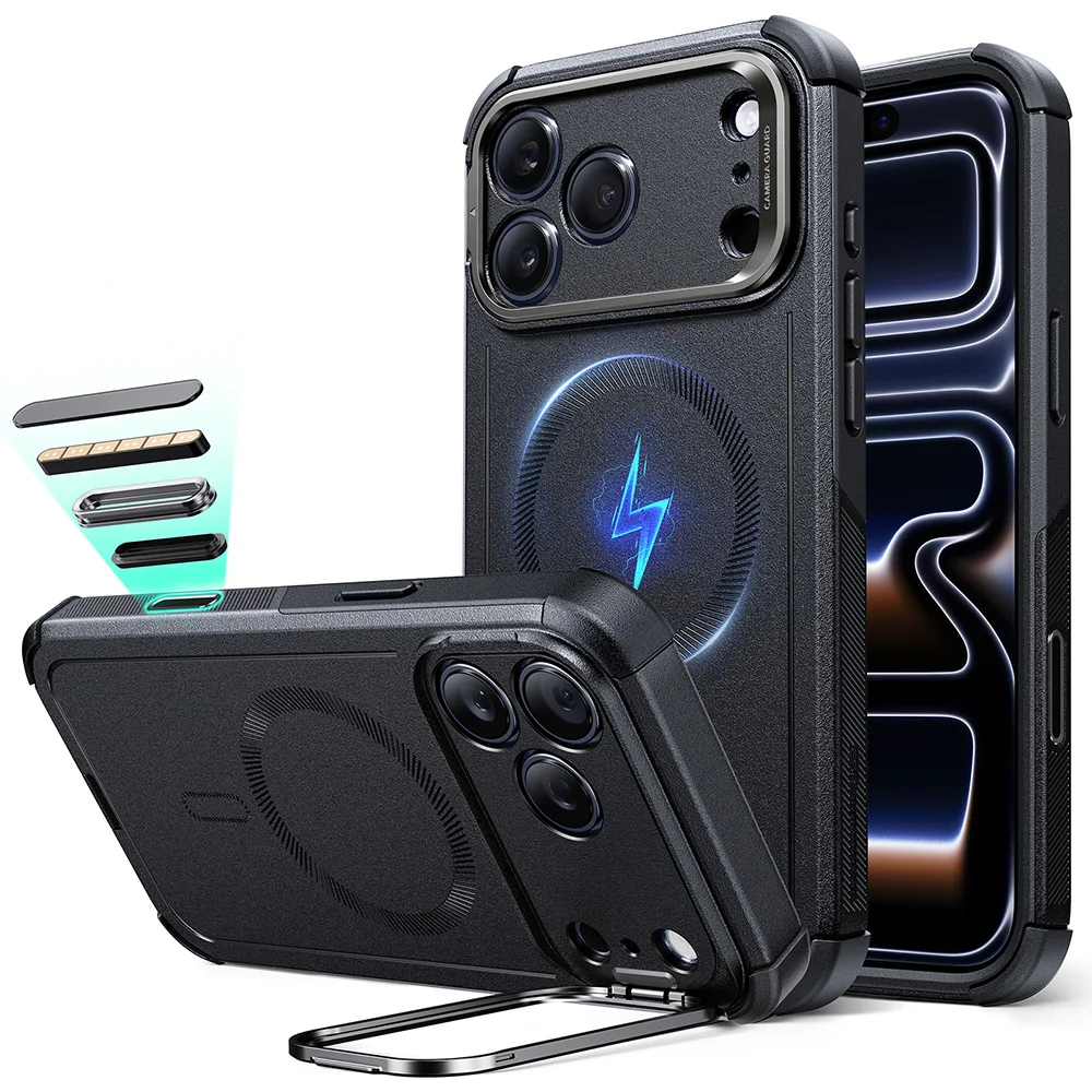 Enhanced Military-Grade Protective Magnetic Phone Case with Camera Control Button