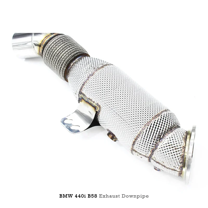 Head Section High flow Pipes branch downpipe Exhaust Pipe with catalyst For BMW TH4 435/440 B58 3.0T