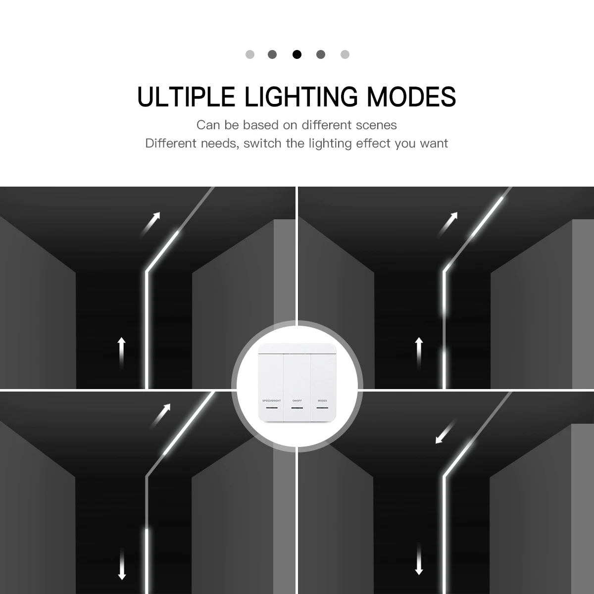10m LED Strip with Flowing Light Effects - WS2811, 24V, 120 LEDs/M, Flexible & Pixel Addressable