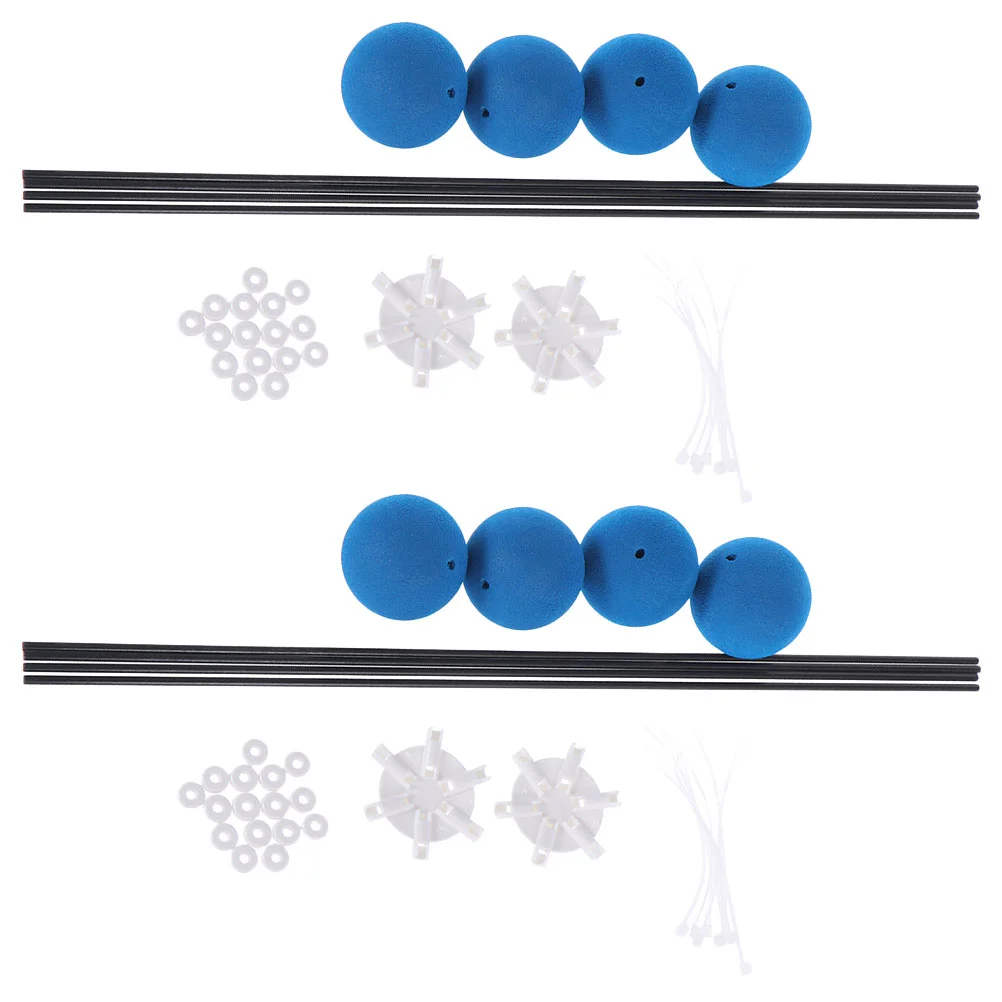 

2 Sets Aircraft Training Equipment Toys Helicopter Sponge Balls Kit Landing Accessory Rack Parts Tool Support
